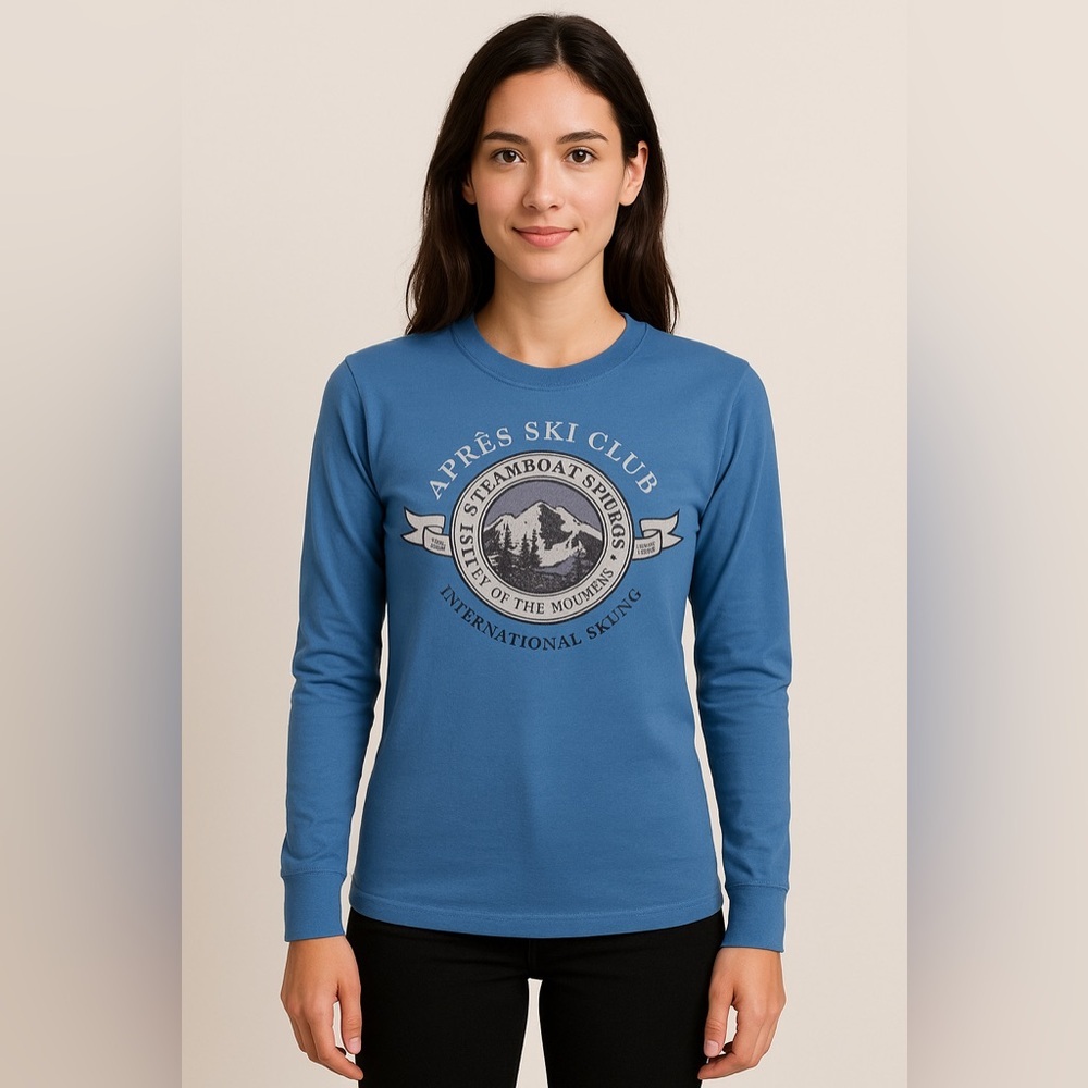 ski club long sleeve tee shirt​​​​​​​​​​​​​​​​​​​​